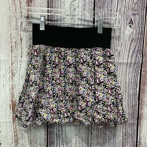 Brit & Ash Floral Short Bubble Skirt Spring Girls Size Small Flowers  #4033